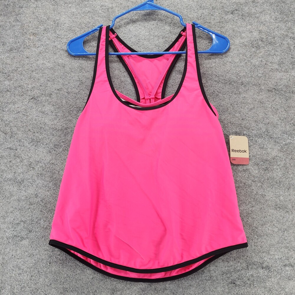 Reebok Tankini Womens Medium Sarah Loose 2 in 1 Pink